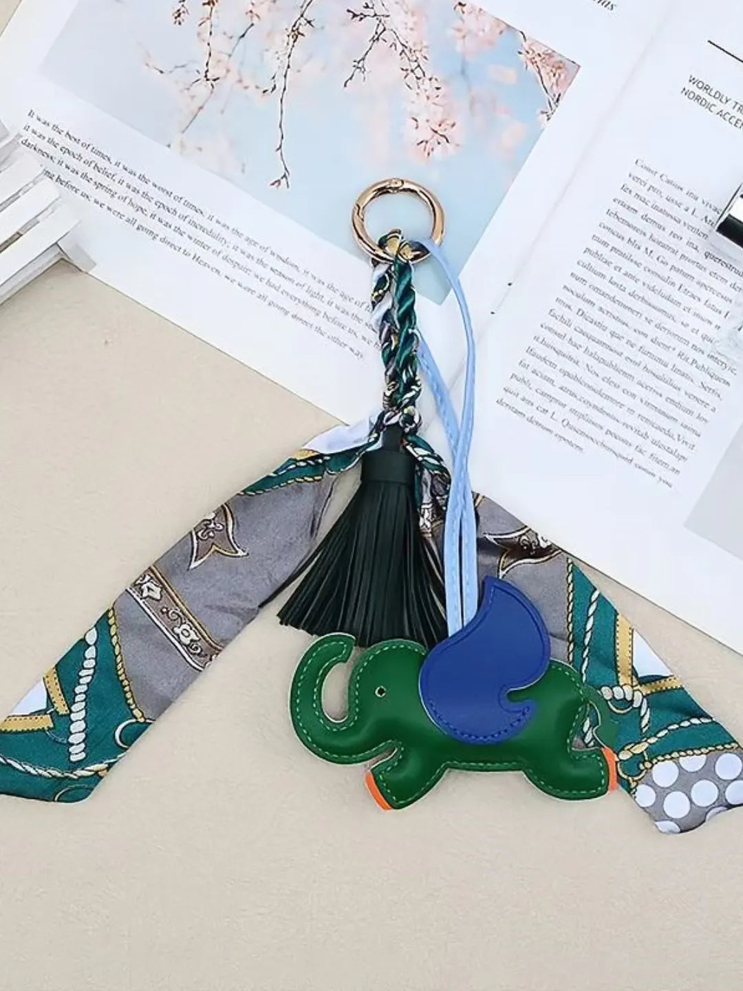 Elephant Scarf Charm